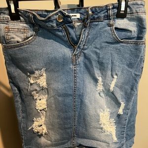 Fashion Nova, US Size Large, Light Blue Denim